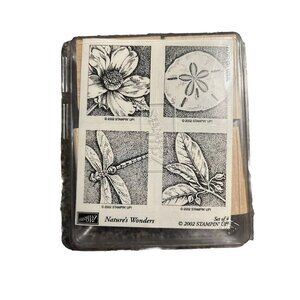 Stampin’ Up Nature’s Wonders Crafting Stamps Hobbies Floral Flowers Set Of 4
